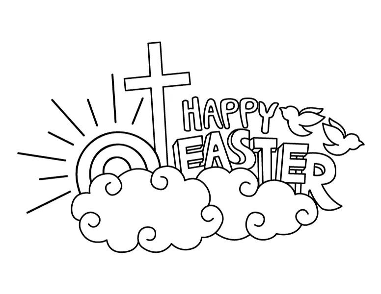 Pascua Religiosa Para Colorear 6