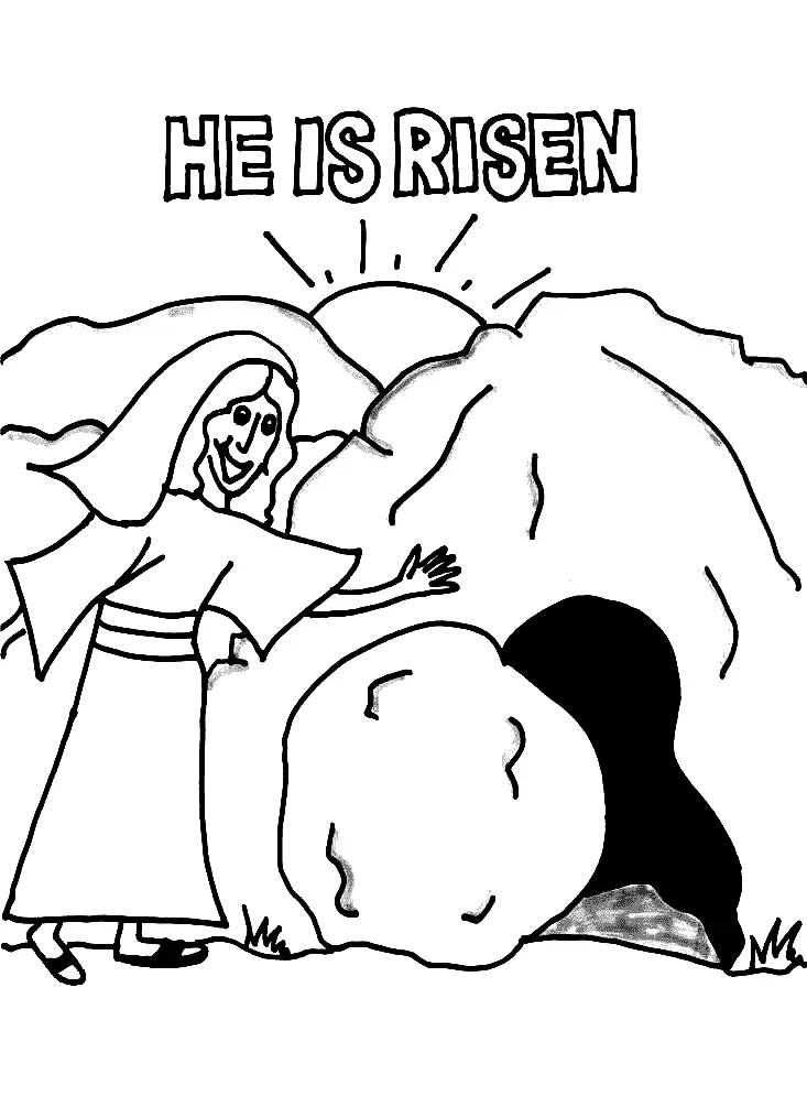 Religiöse Ostern Ausmalbilder 8