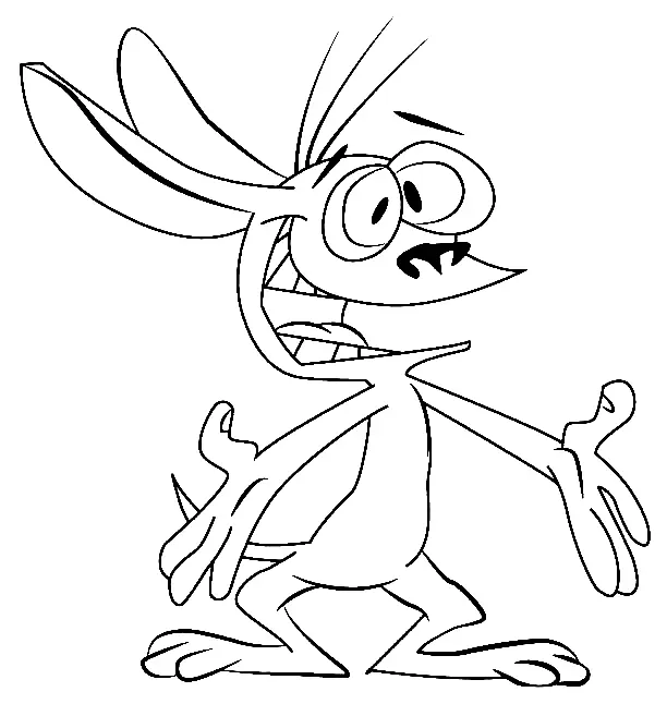 Ren Y Stimpy Para Colorear 16