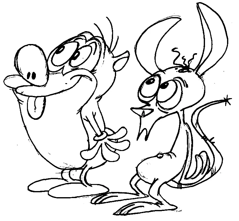 Ren Y Stimpy Para Colorear 27