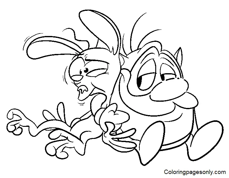 Ren and Stimpy Coloring Pages