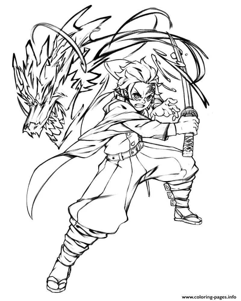 Rengoku Ausmalbilder 7