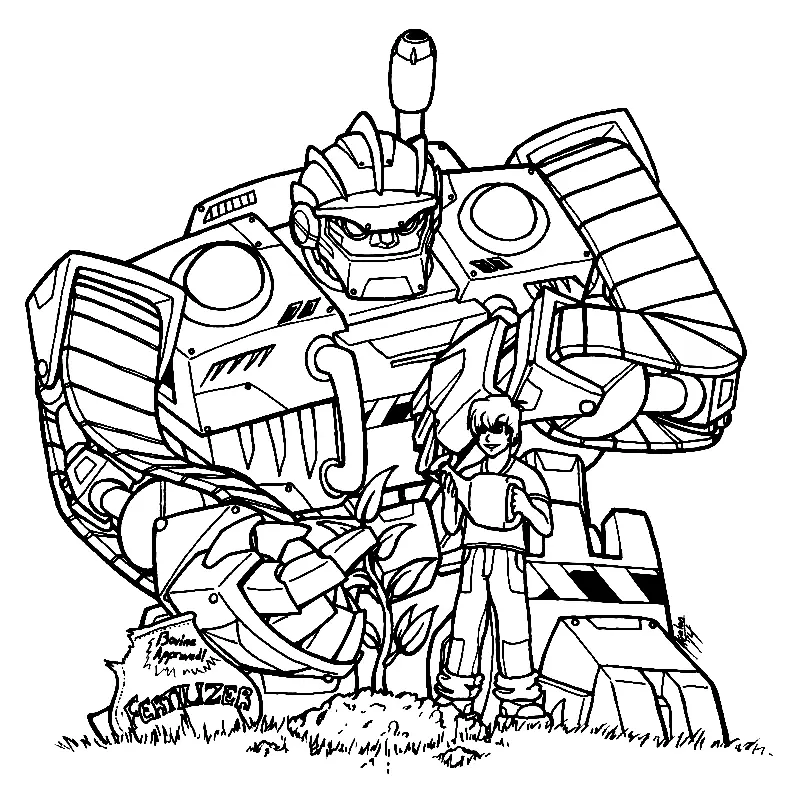 Rescue Bots Para Colorear 23