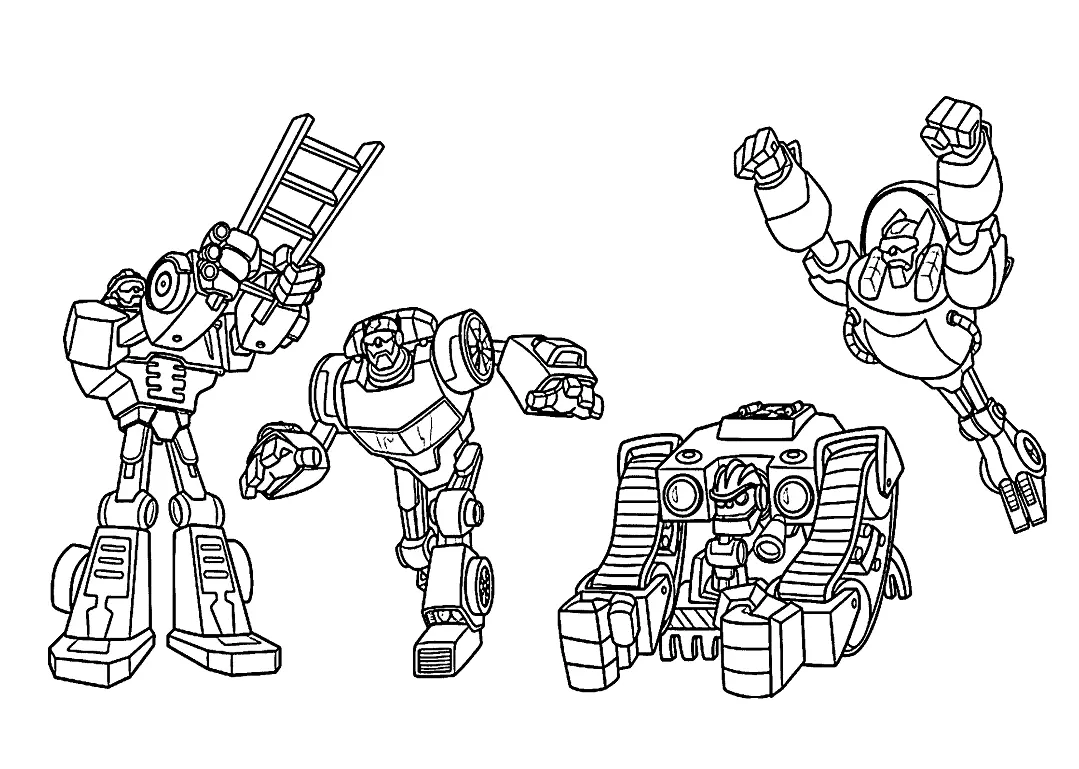 Rescue Bots Para Colorear 28