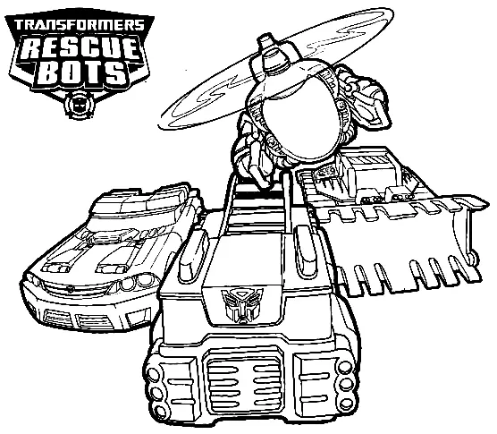Rescue Bots Para Colorear 6