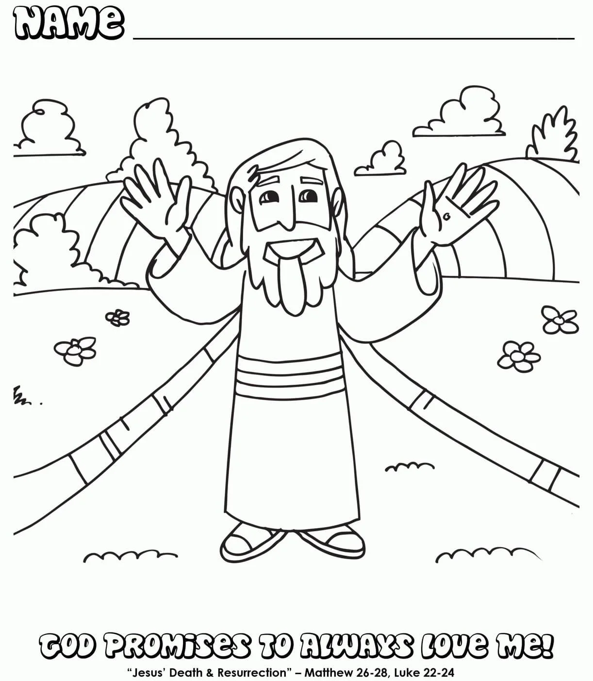 Auferstehung Ausmalbilder 11