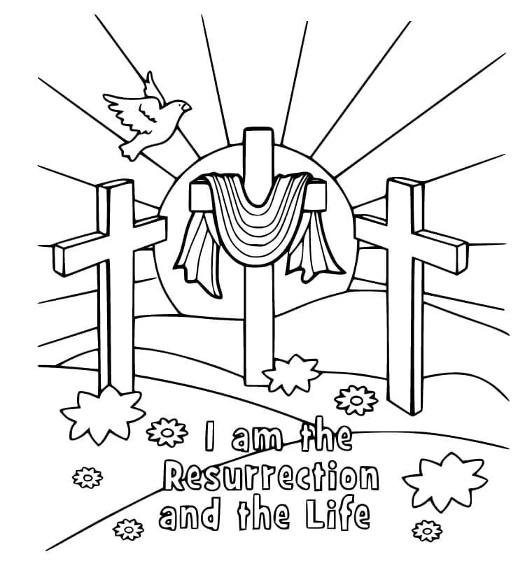 Resurrection Coloring Pages 8