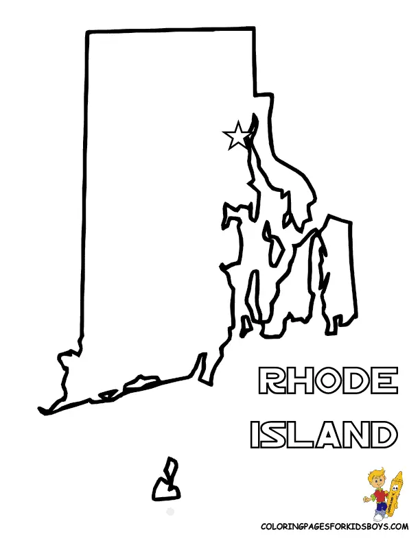 Desenhos de Rhode Island Para Colorir 2