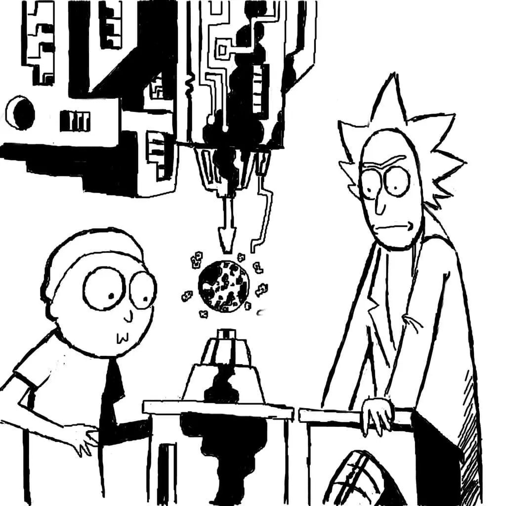 Desenhos de Rick And Morty Para Colorir 33