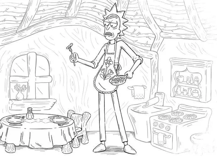 Rick and Morty Coloring Pages 49