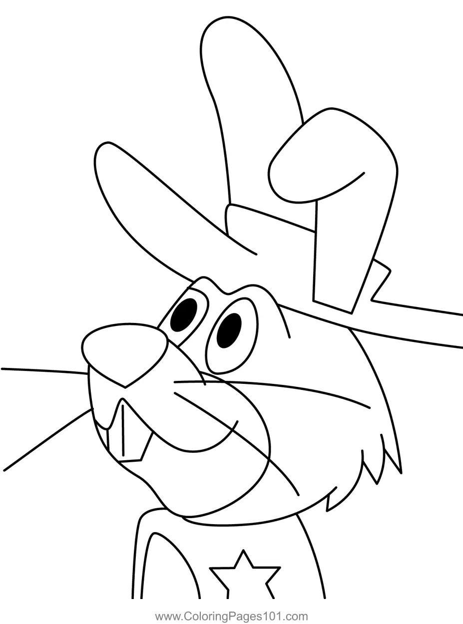 Ricochet Rabbit Paginas para Colorir