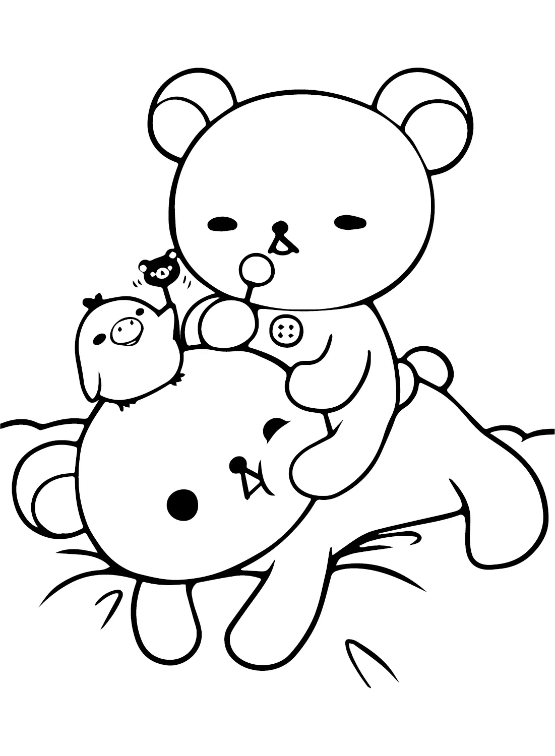 Rilakkuma Coloring Pages