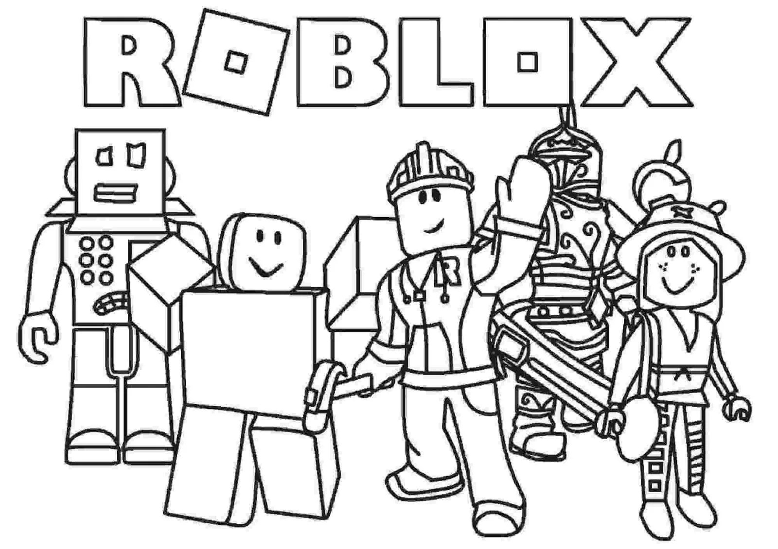 Desenhos de Roblox Para Colorir 6