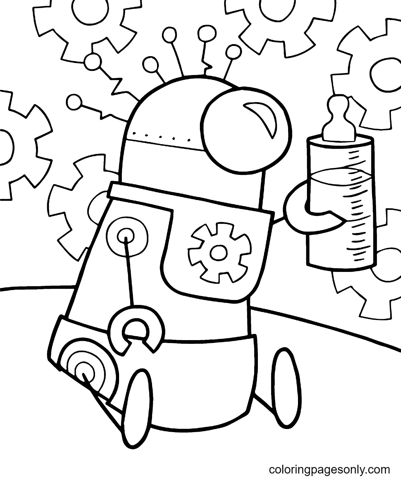 Desenhos de Robot Para Colorir 28