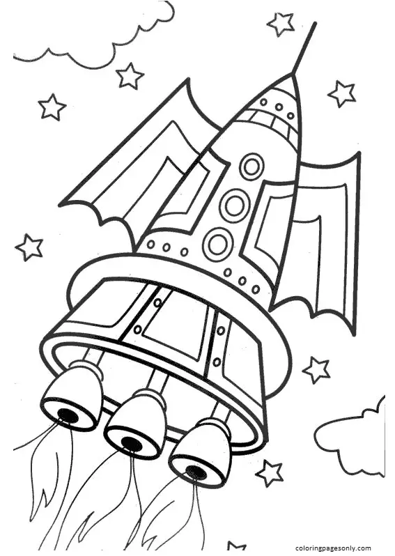 Raketen Ausmalbilder 30
