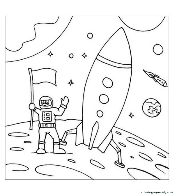 Raketen Ausmalbilder 6