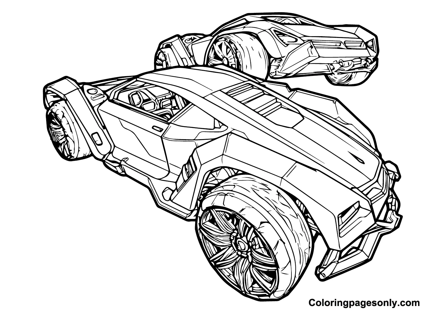 Rocket League Coloring Pages 10