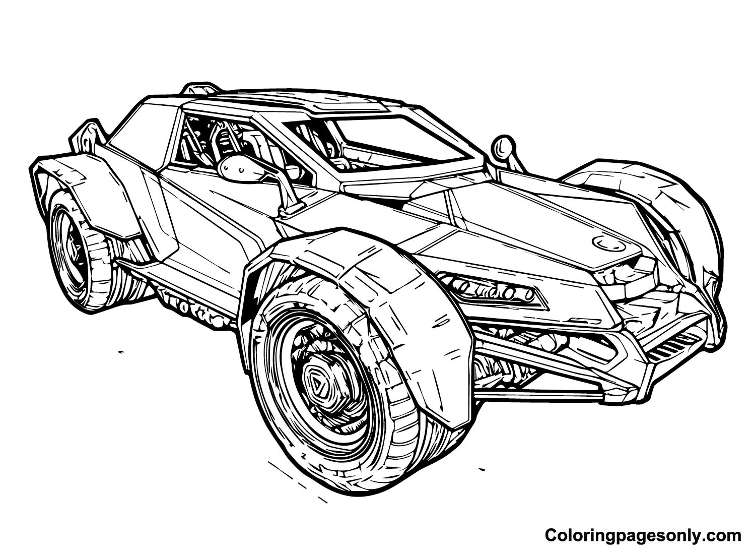 Rocket League Coloring Pages 11