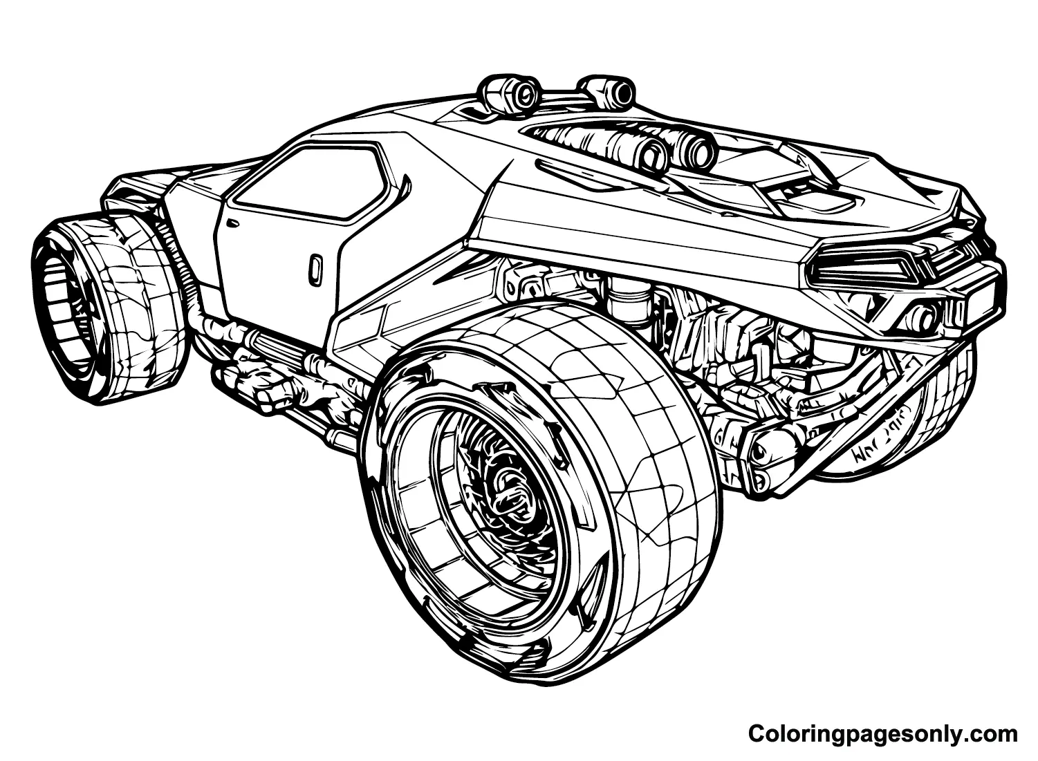 Rocket League Coloring Pages 7