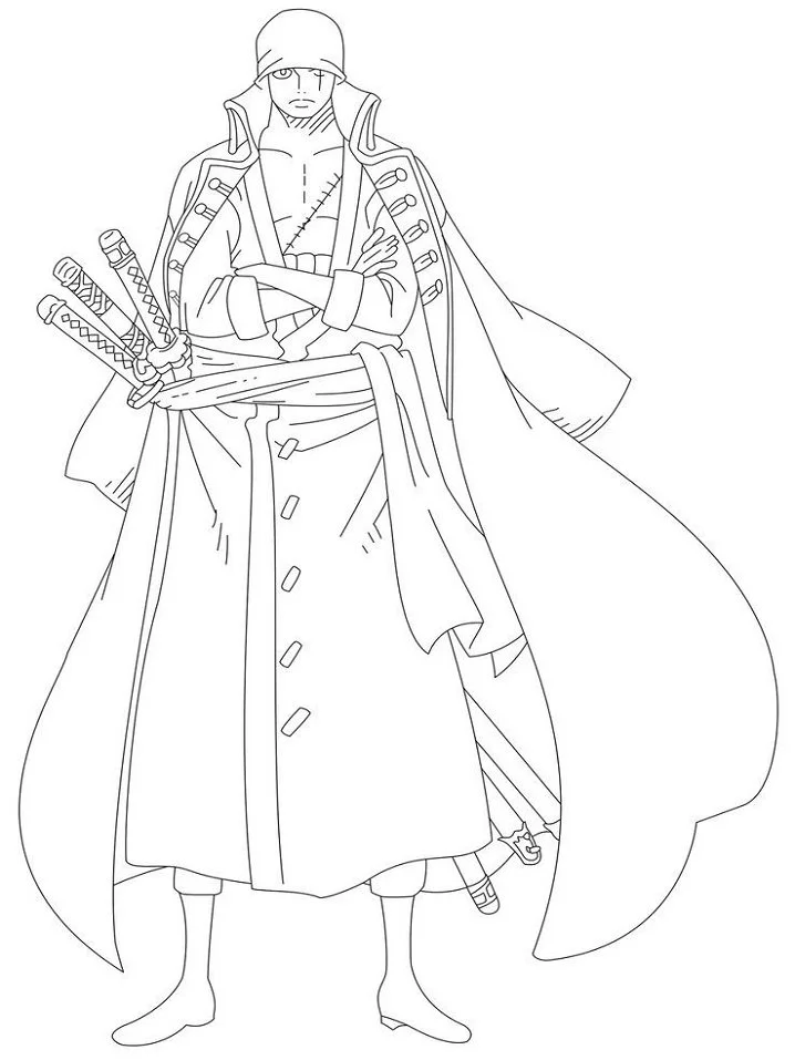 Roronoa Zoro Coloring Pages 14