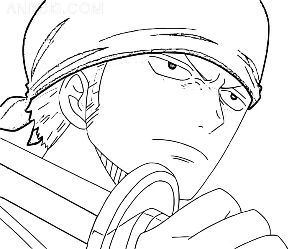 Roronoa Zoro Coloring Pages 15