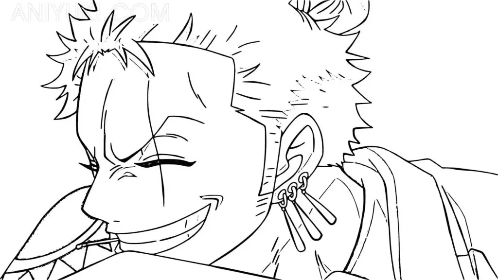 Roronoa Zoro Coloring Pages 16