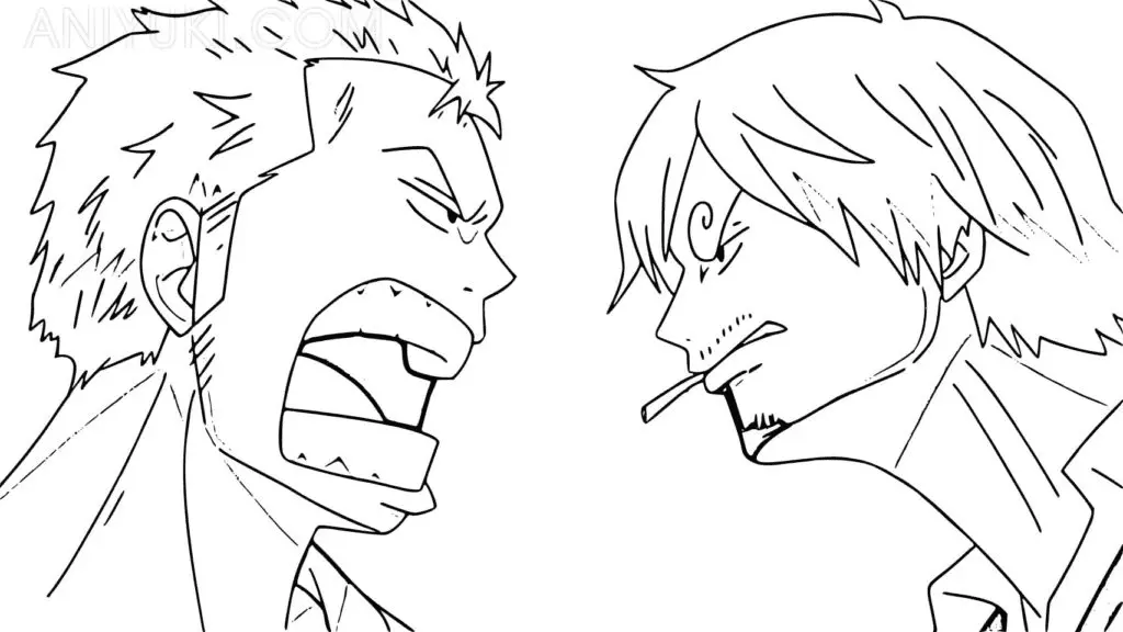 Roronoa Zoro Coloring Pages 20
