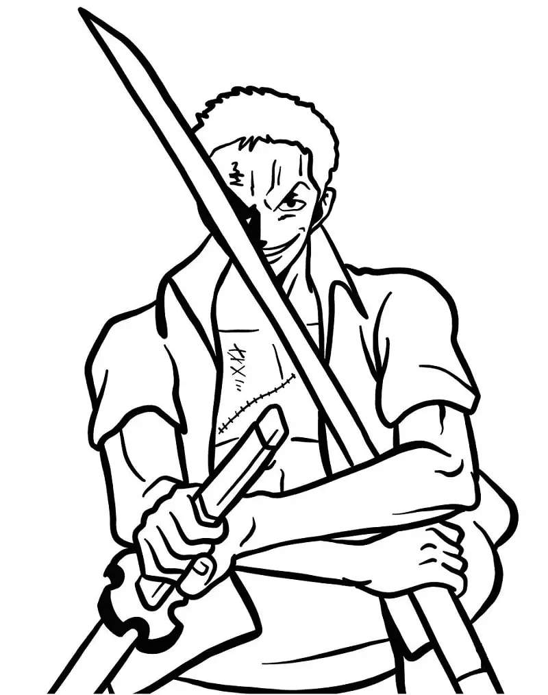 Roronoa Zoro Coloring Pages 23