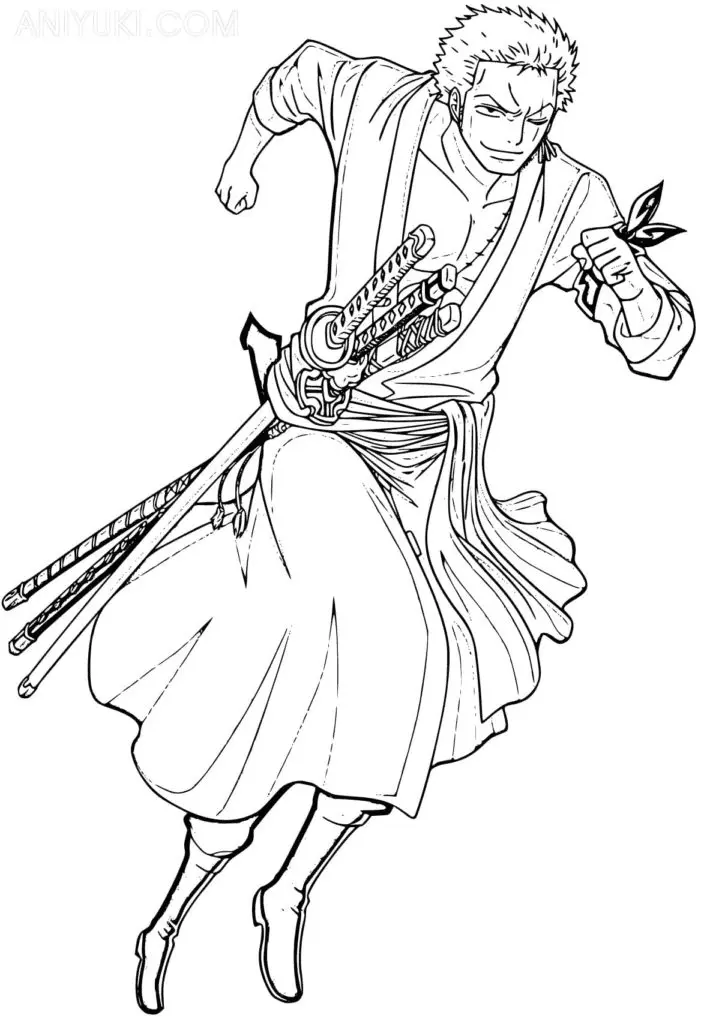 Roronoa Zoro Coloring Pages 27