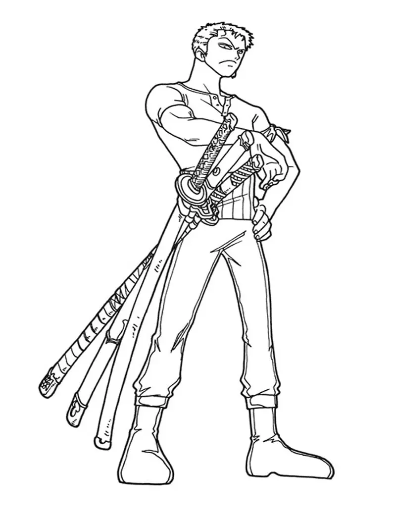 Roronoa Zoro Coloring Pages 31