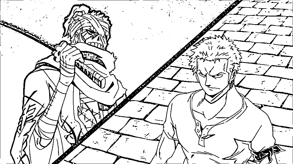 Roronoa Zoro Coloring Pages 32