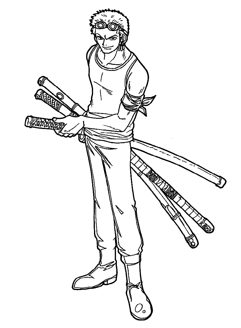 Roronoa Zoro Coloring Pages 35