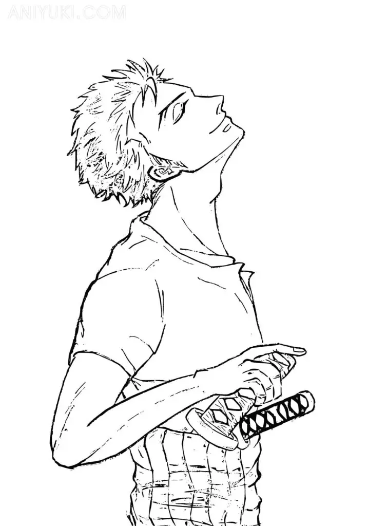 Roronoa Zoro Coloring Pages 36
