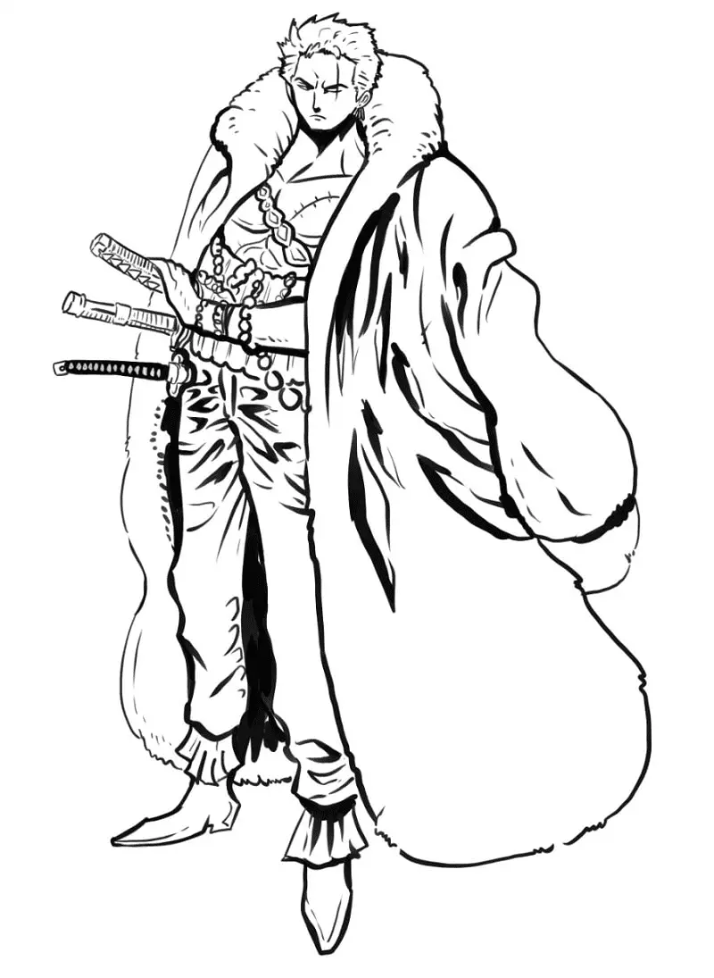 Roronoa Zoro Coloring Pages 37