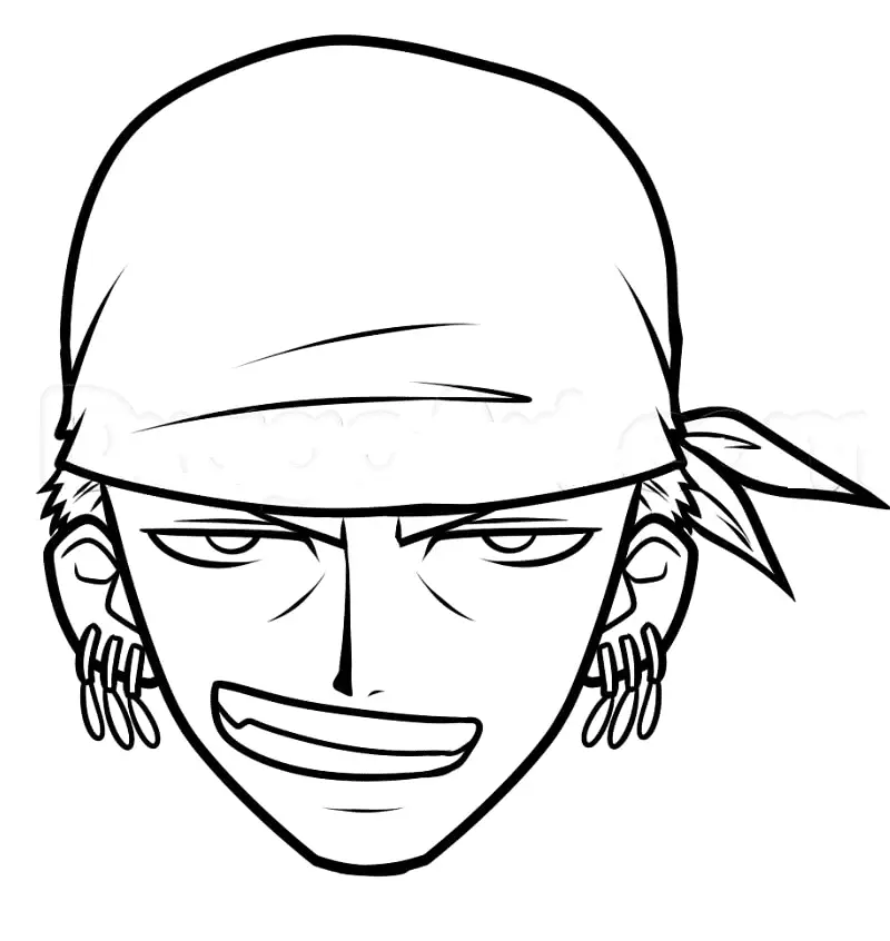 Roronoa Zoro Coloring Pages 38