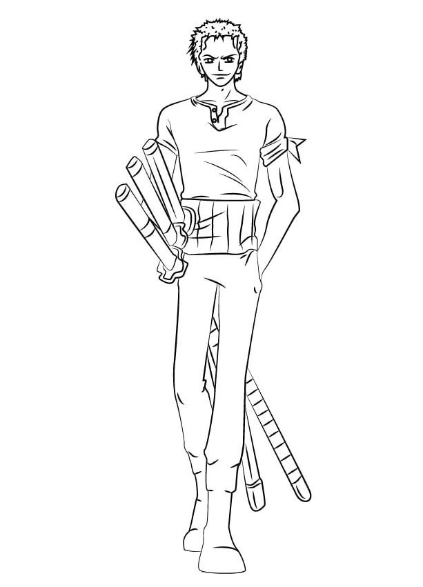 Roronoa Zoro Coloring Pages 40