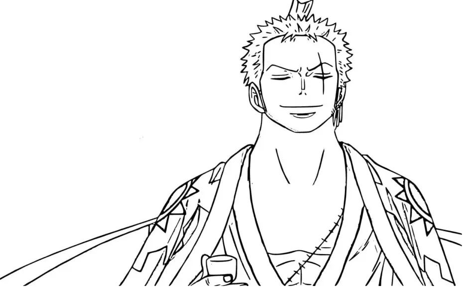 Roronoa Zoro Coloring Pages 9