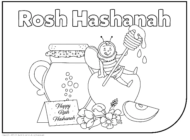 Rosh Hashana Para Colorear 52
