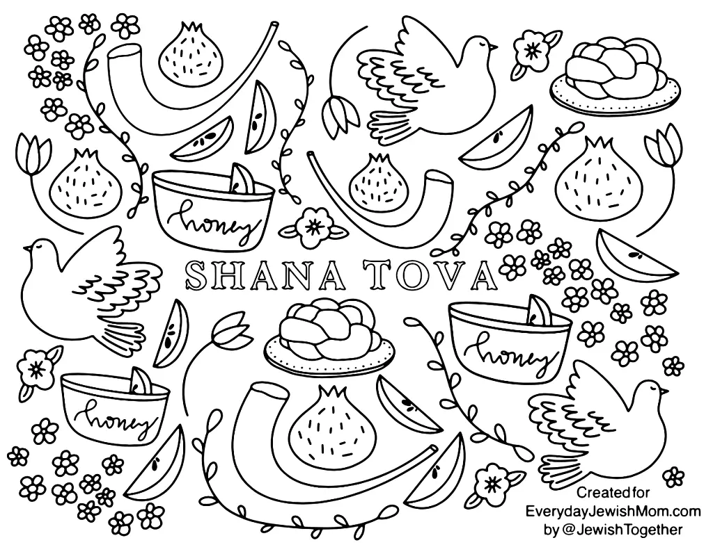 Desenhos de Rosh Hashana Para Colorir 57
