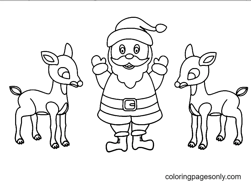 Rudolph Coloring Pages 17