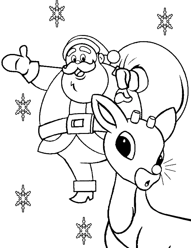 Rudolph Coloring Pages 18