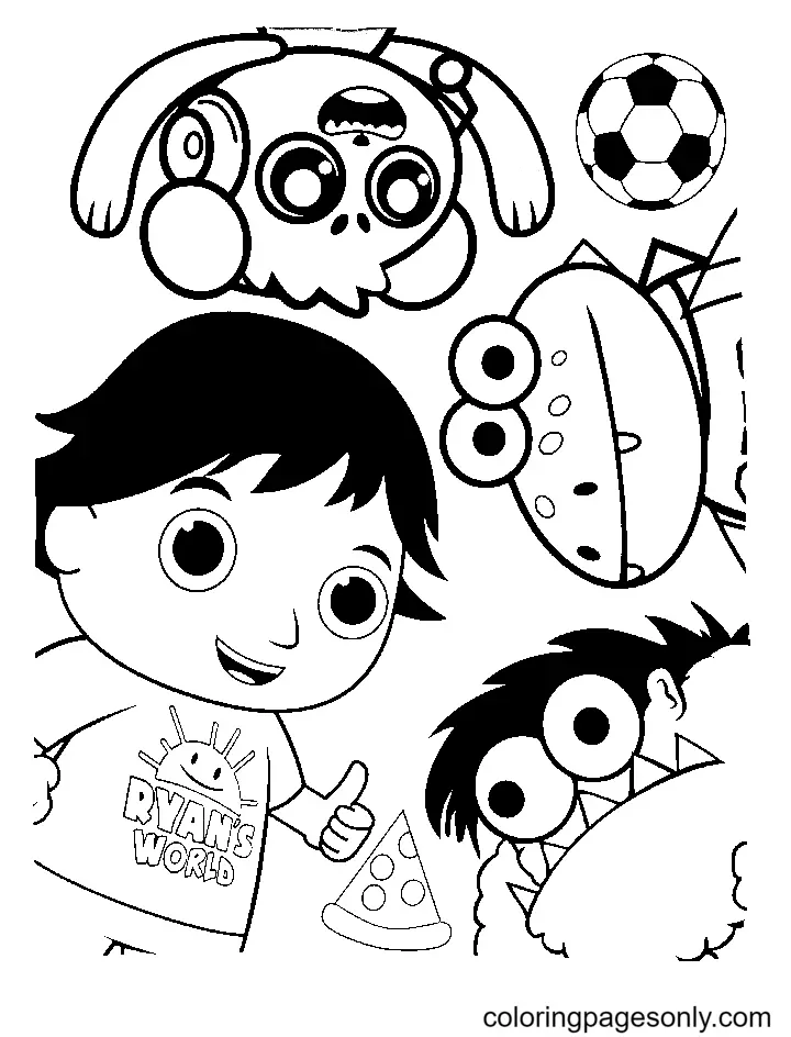 Ryan s World Coloring Pages 4