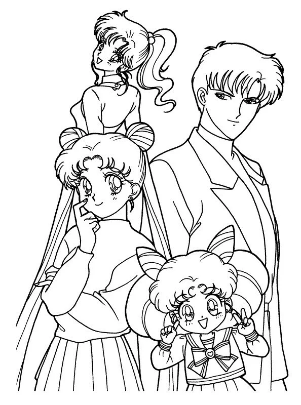 Sailor Moon Para Colorear 14