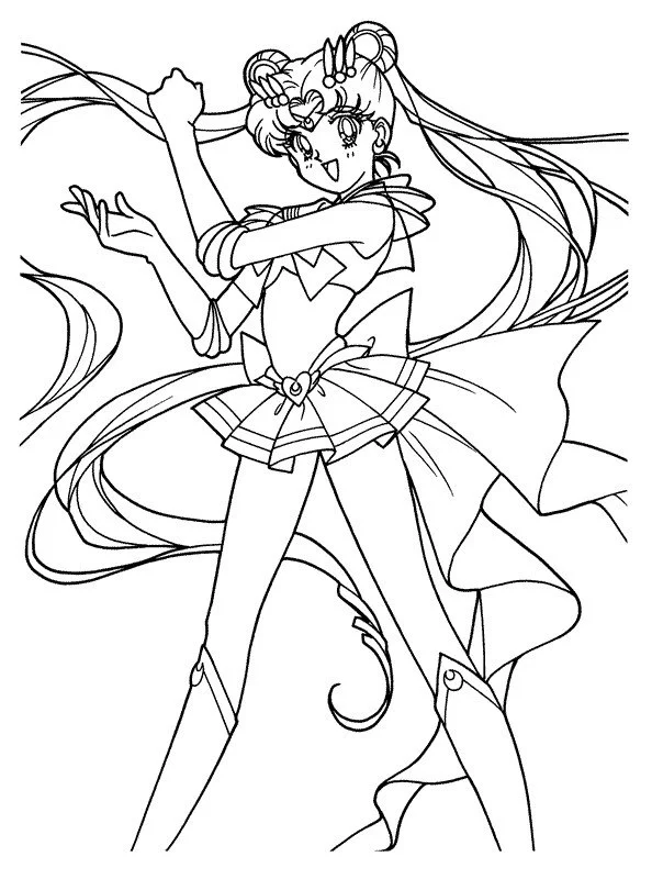 Sailor Moon Para Colorear 4