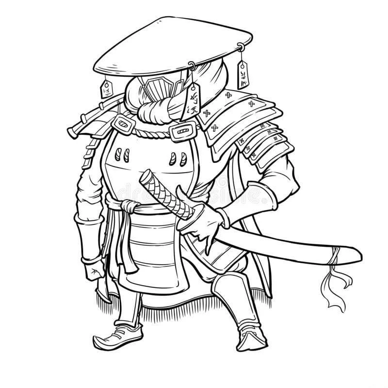 Samurai Coloring Pages 36