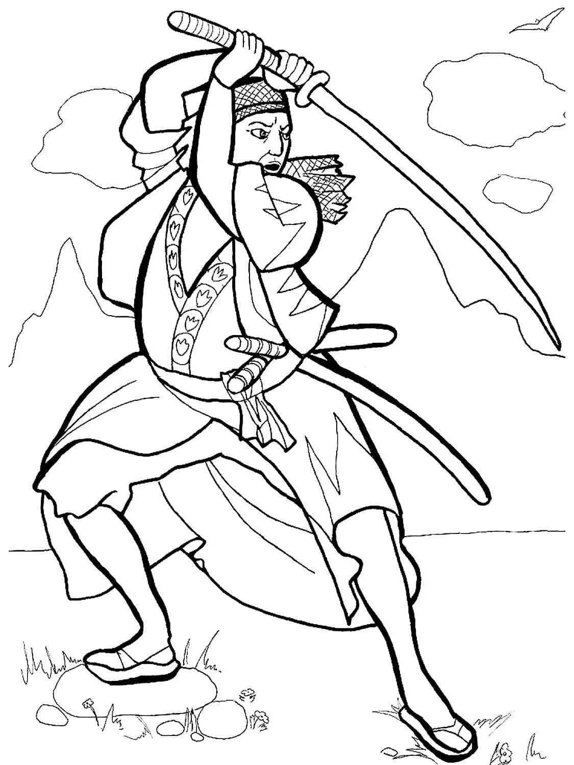 Samurai Coloring Pages 88