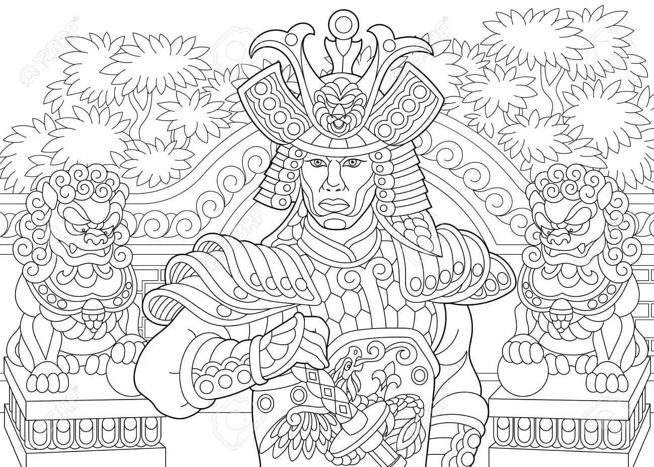 Samurai Coloring Pages 96