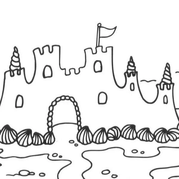 Sand Castle Coloring Pages 104