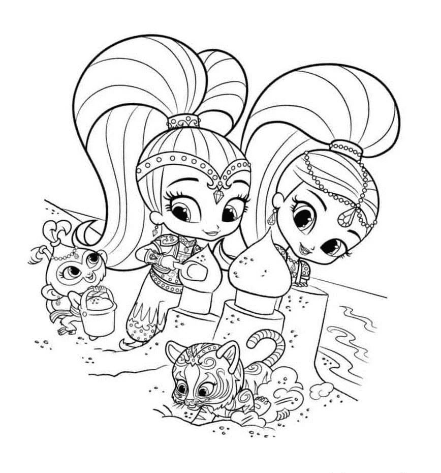 Sand Castle Coloring Pages 105