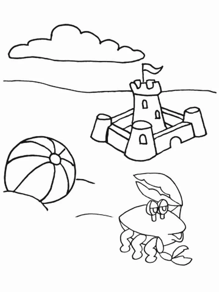 Sand Castle Coloring Pages 72
